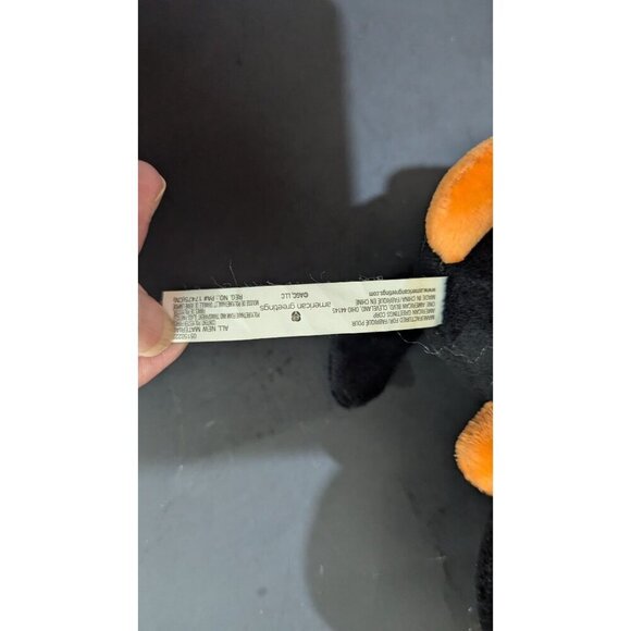 American Greetings Black Cat Plush Halloween "Happy Halloween" Green eyes 8" - Picture 5 of 6